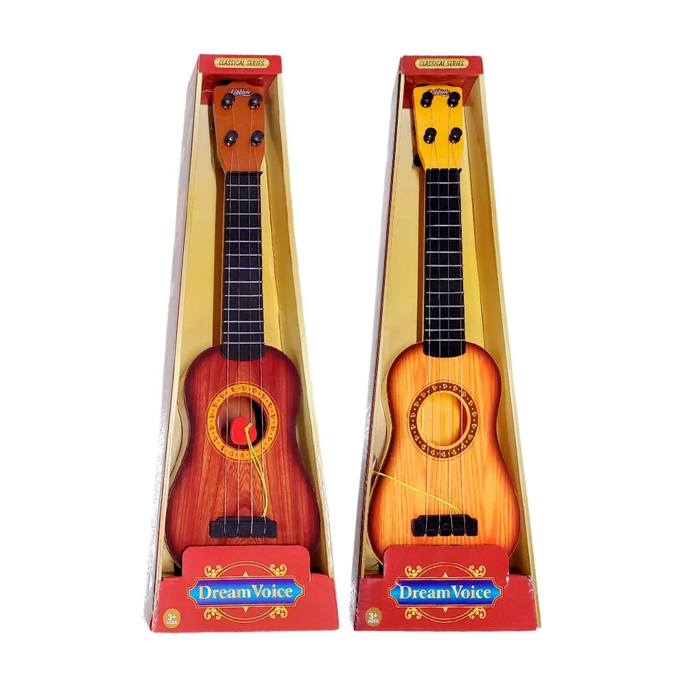 Guitarra musical infantil tipo ukelele con uña púa y ajuste de cuerdas, 41cm, variedad de colores / dream voice