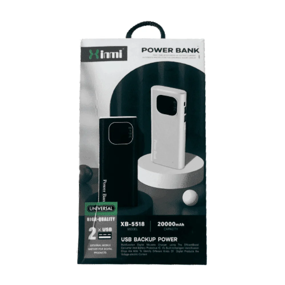 Power bank de 20000mah con 2 puertos usb...