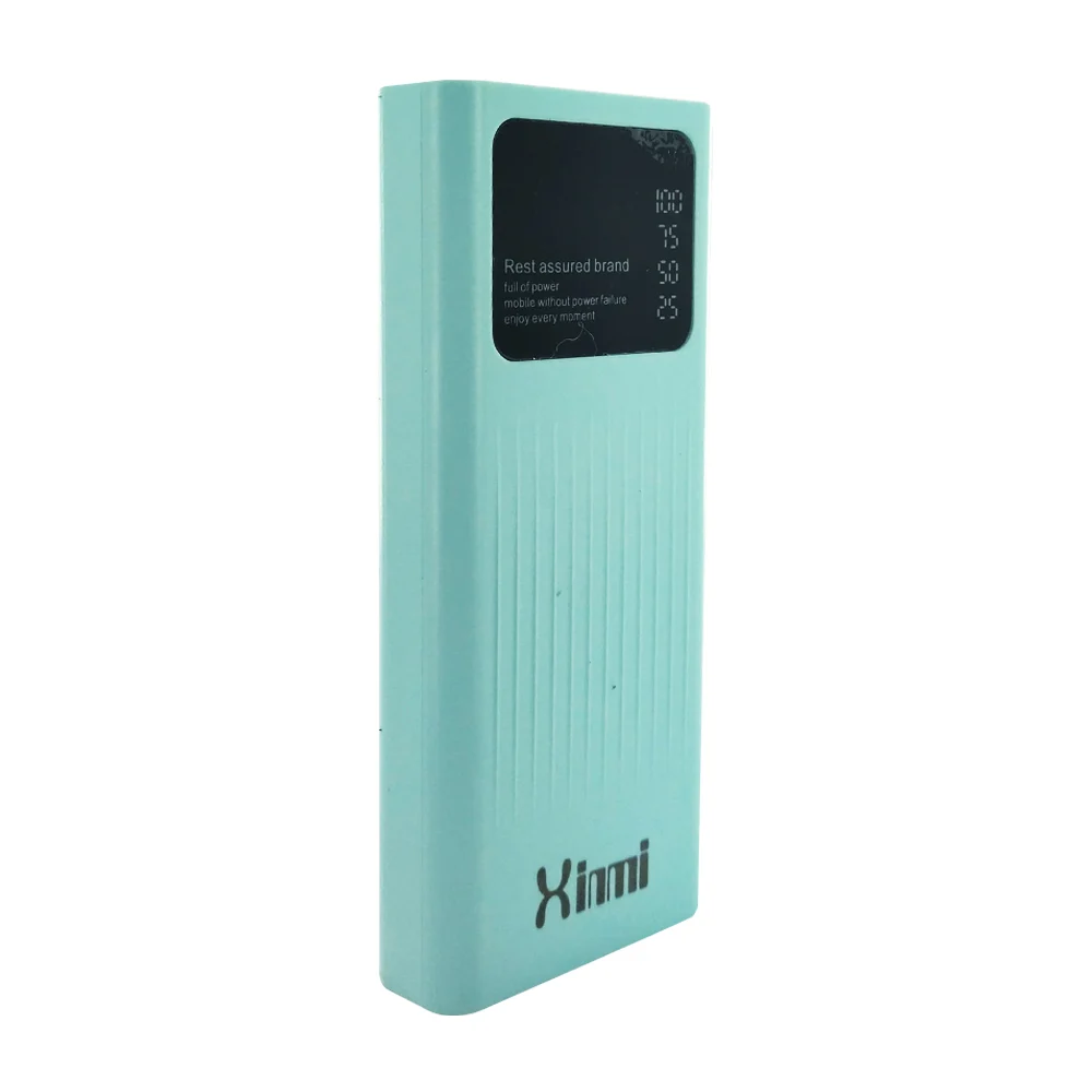 Power bank batería portátil con 2 puertos usb + linterna, capacidad de 20000mah e indicador de carga, variedad de colores / xb-5540