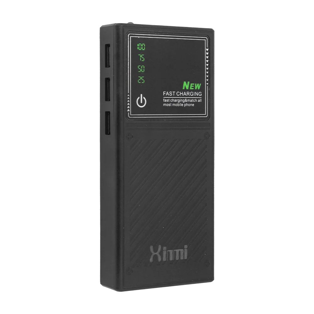 Power bank batería portátil de 20000mah con 3 entradas usb + linterna y pantalla indicadora de batería, variedad de colores / xb-5542