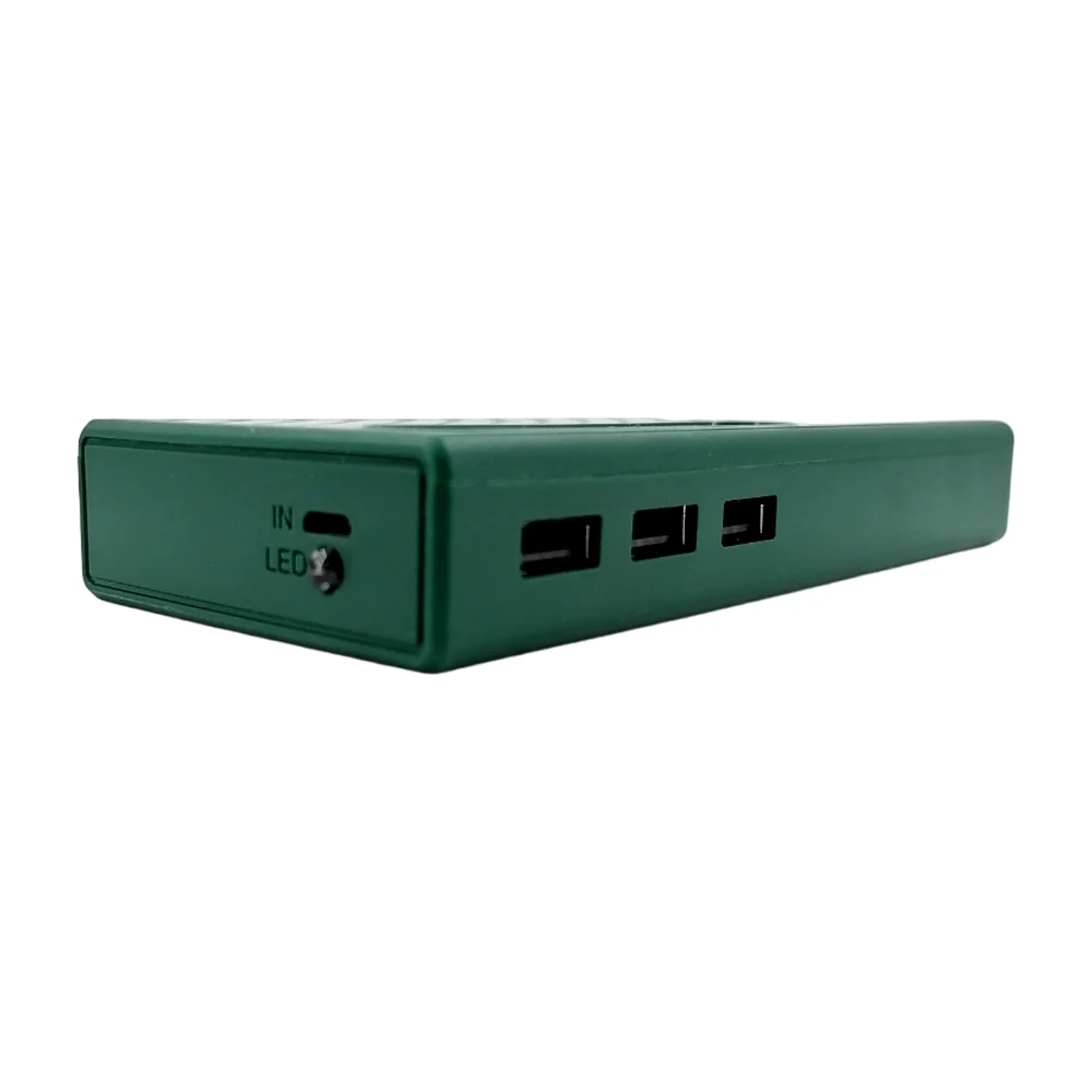 Power bank batería portátil de 20000mah con 3 entradas usb + linterna e indicador de batería, variedad de colores / xb-5544