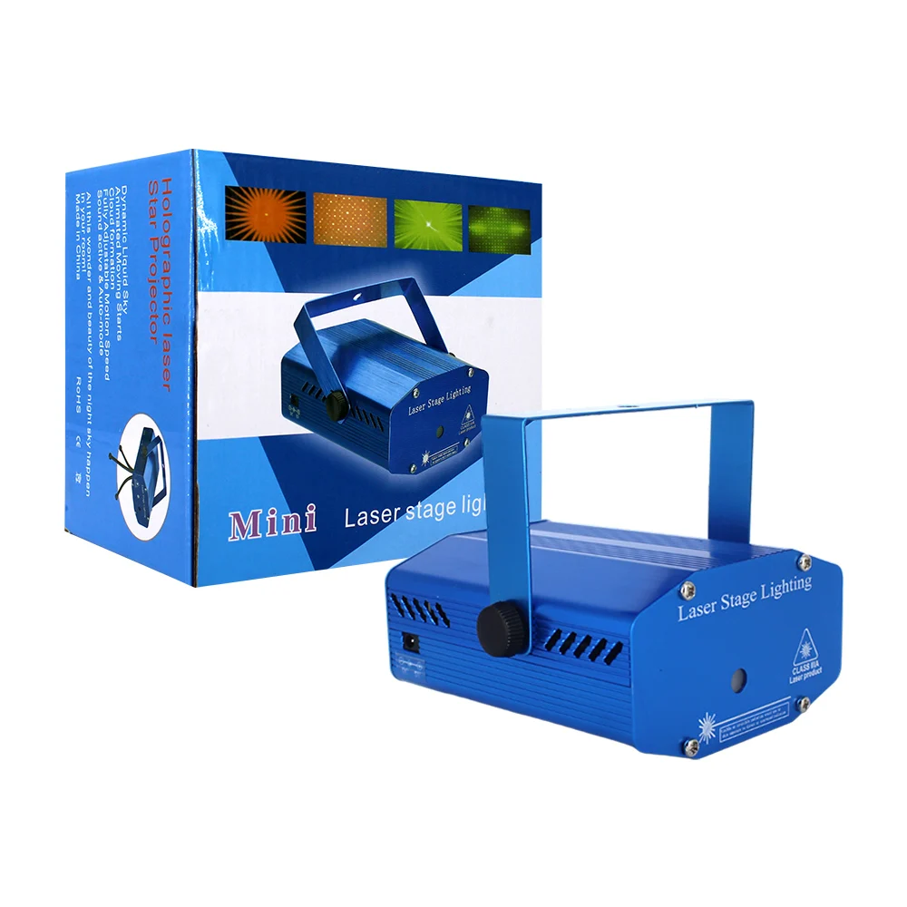 Mini proyector laser de luces multicolor con diferentes modos / xl-f09