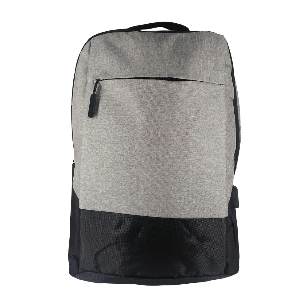 Mochila bicolor lisa de 2 compartimentos con puerto usb, variedad de colores 41x29x10cm aprox. / xm-4m# / xm-4#