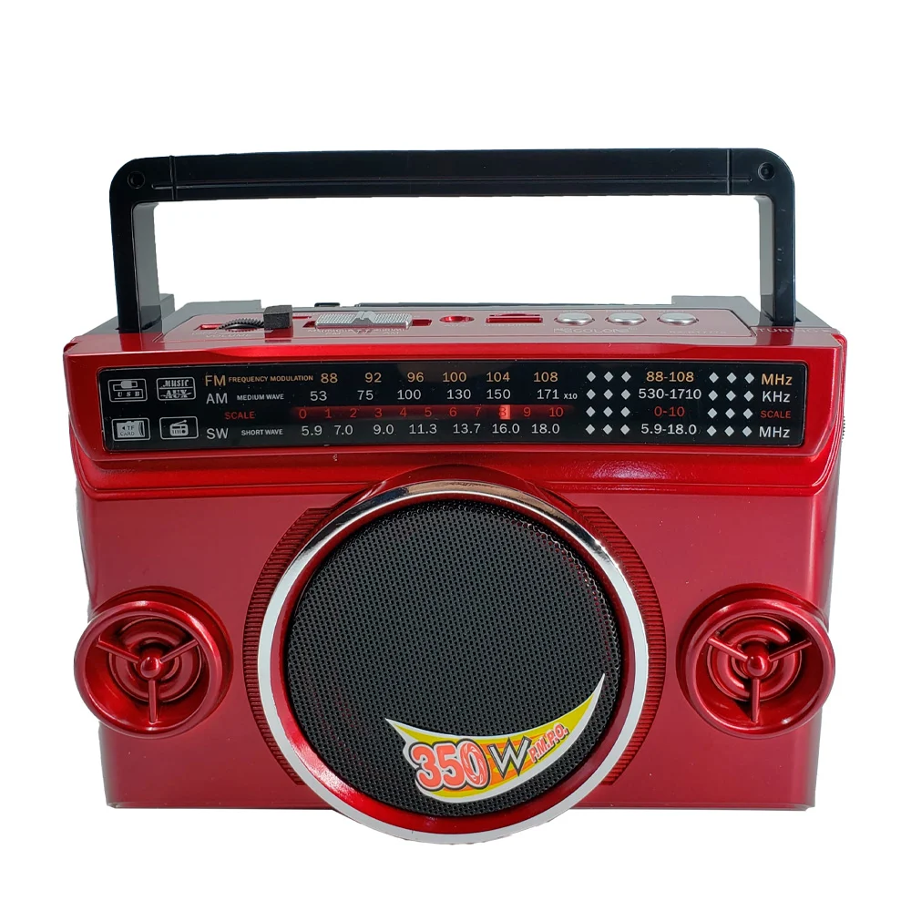 Bocina radio fm/am/sw con agarradera, panel solar + entrada para usb y tf, variedad de colores y modelos / rx-bt777