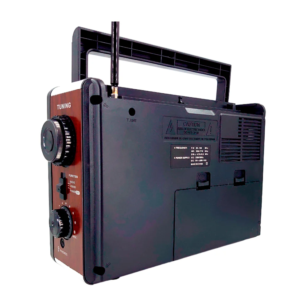Bocina radio fm/am/sw golon eléctrica con entrada para usb y tarjeta sd / rx-9966ua