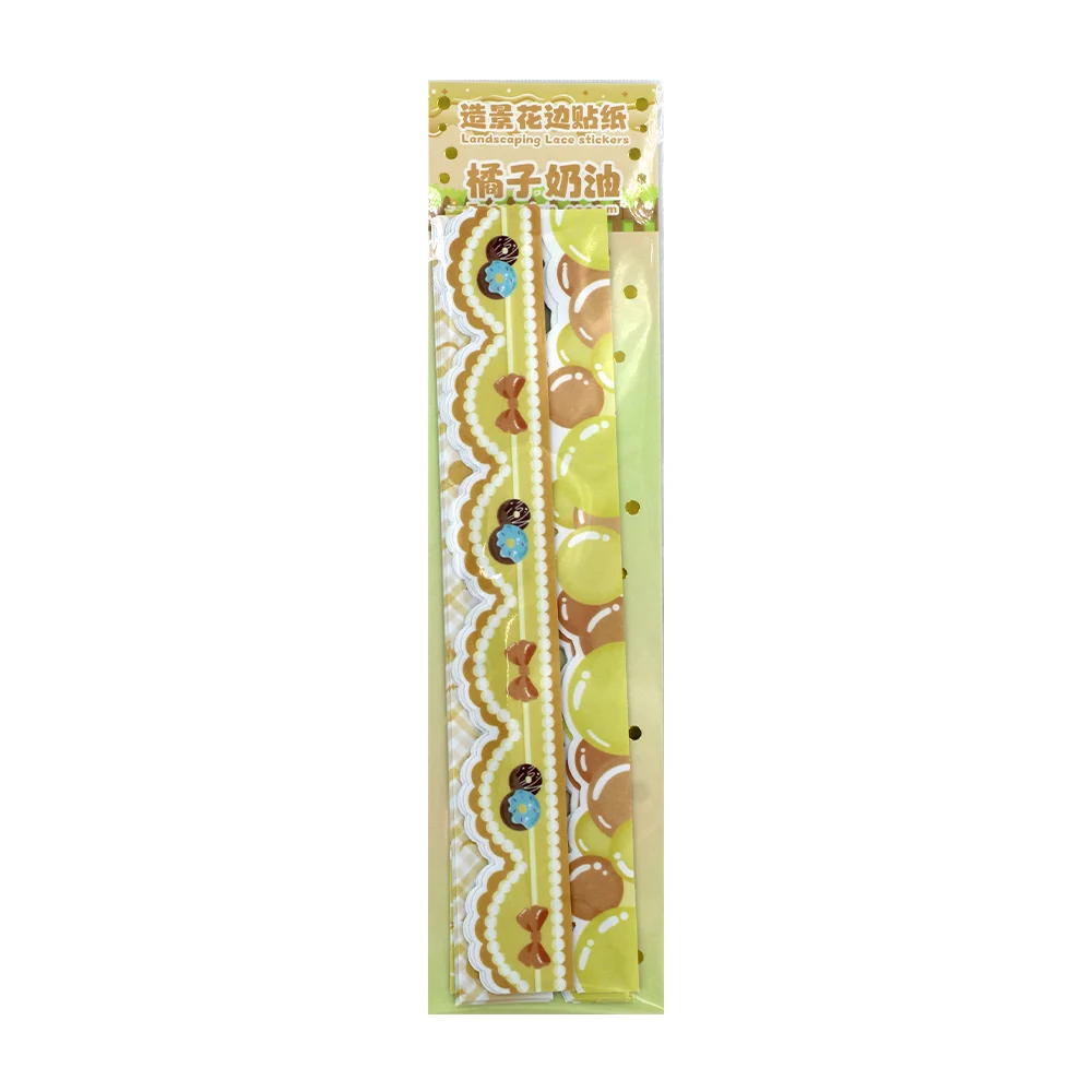 Blíster con 20 tiras adhesivas decorativas con diseño animado 2.5x20cm, variedad de modelos / xm-tz2575c