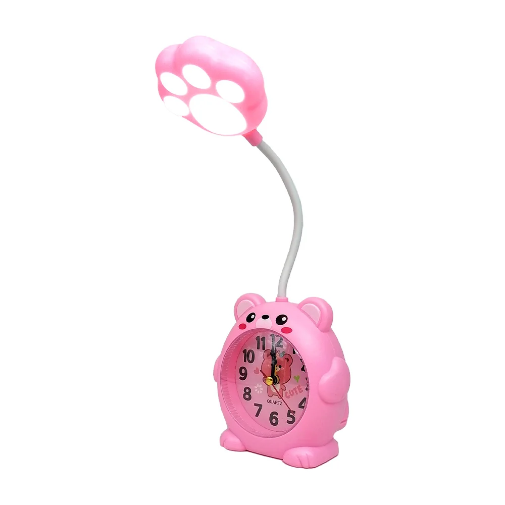 Reloj alarma despertador en forma de osito, variedad de colores / lamp alarm clock / xtd-0602