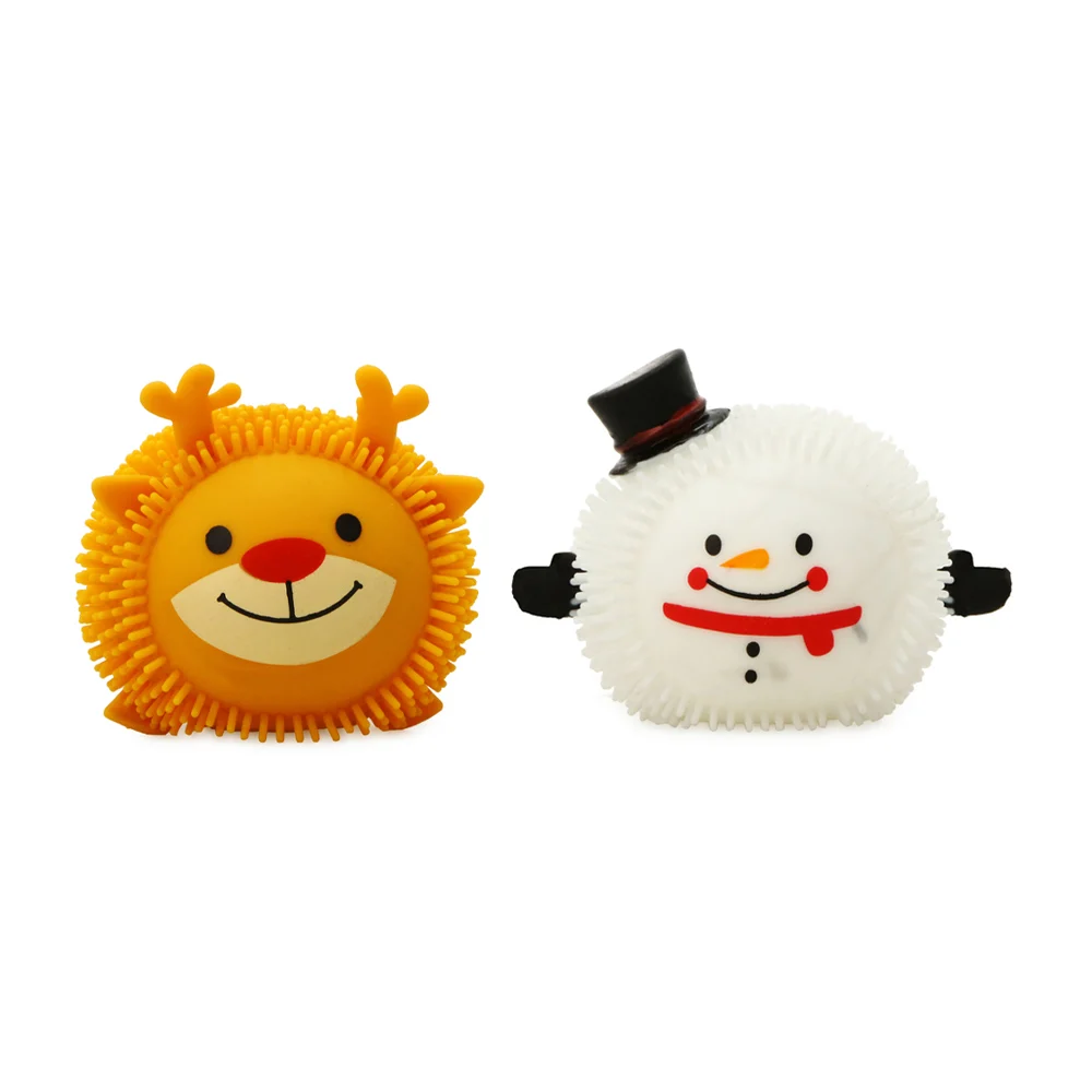 1pza Juguete antiestrés navideño con diseño de reno o muñeco de nieve / xwj-994