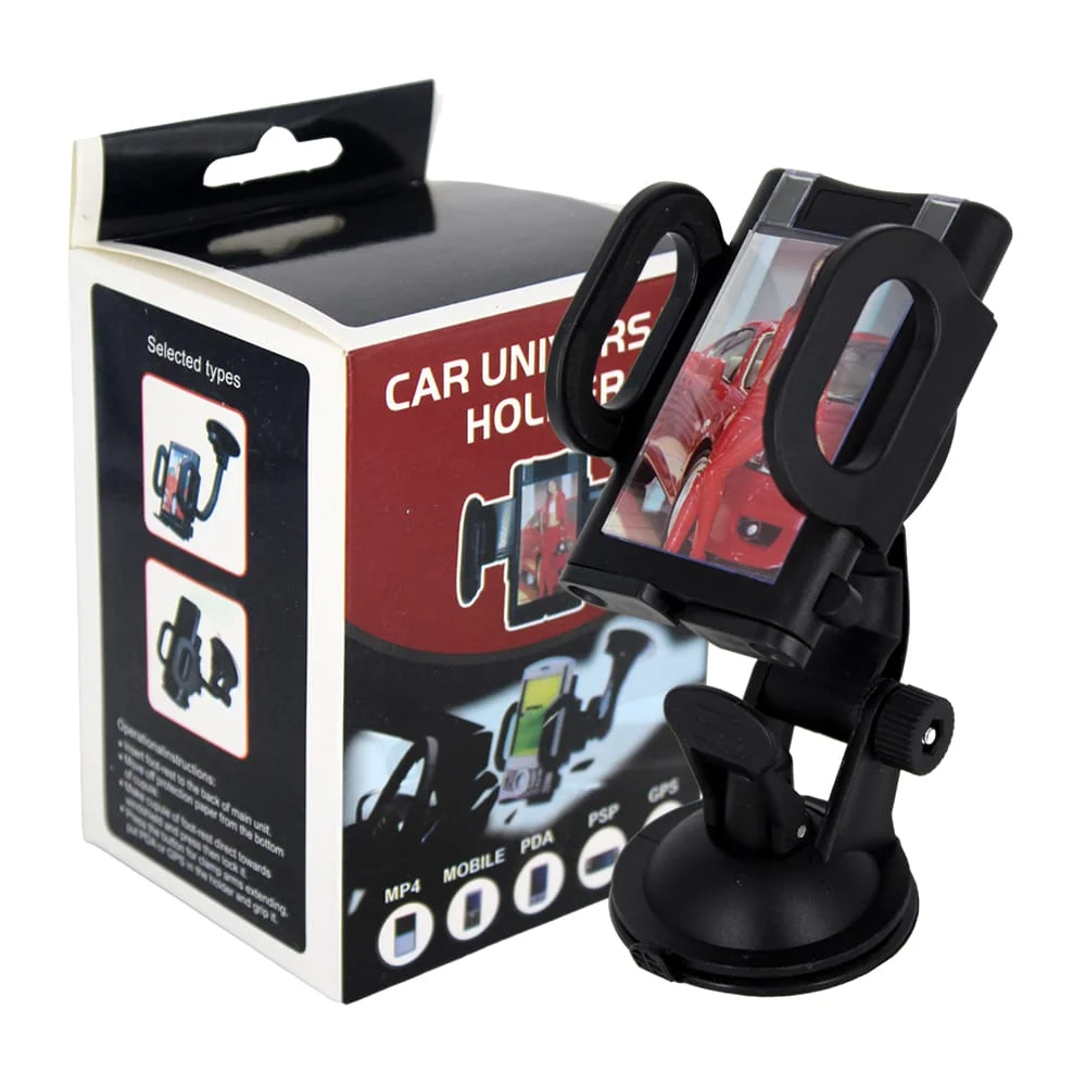 Soporte universal ajustable giratorio de celular con ventosa para carro automóvil / car universal holder / xz-6214
