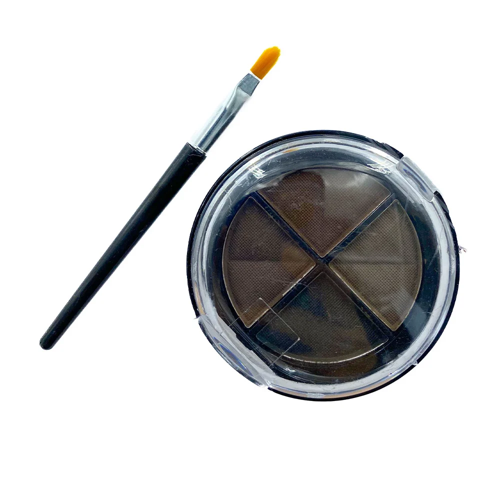 Mini cuarteto paleta de sombras mishining para las cejas con brocha, variedad de tonos / y-207