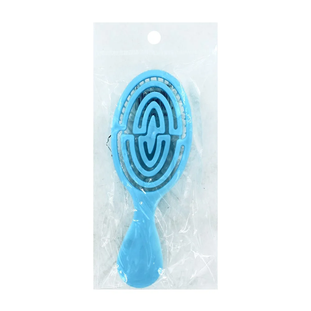 Cepillo de plástico chico para el cabello con diseño espiral, variedad de colores / s-0112