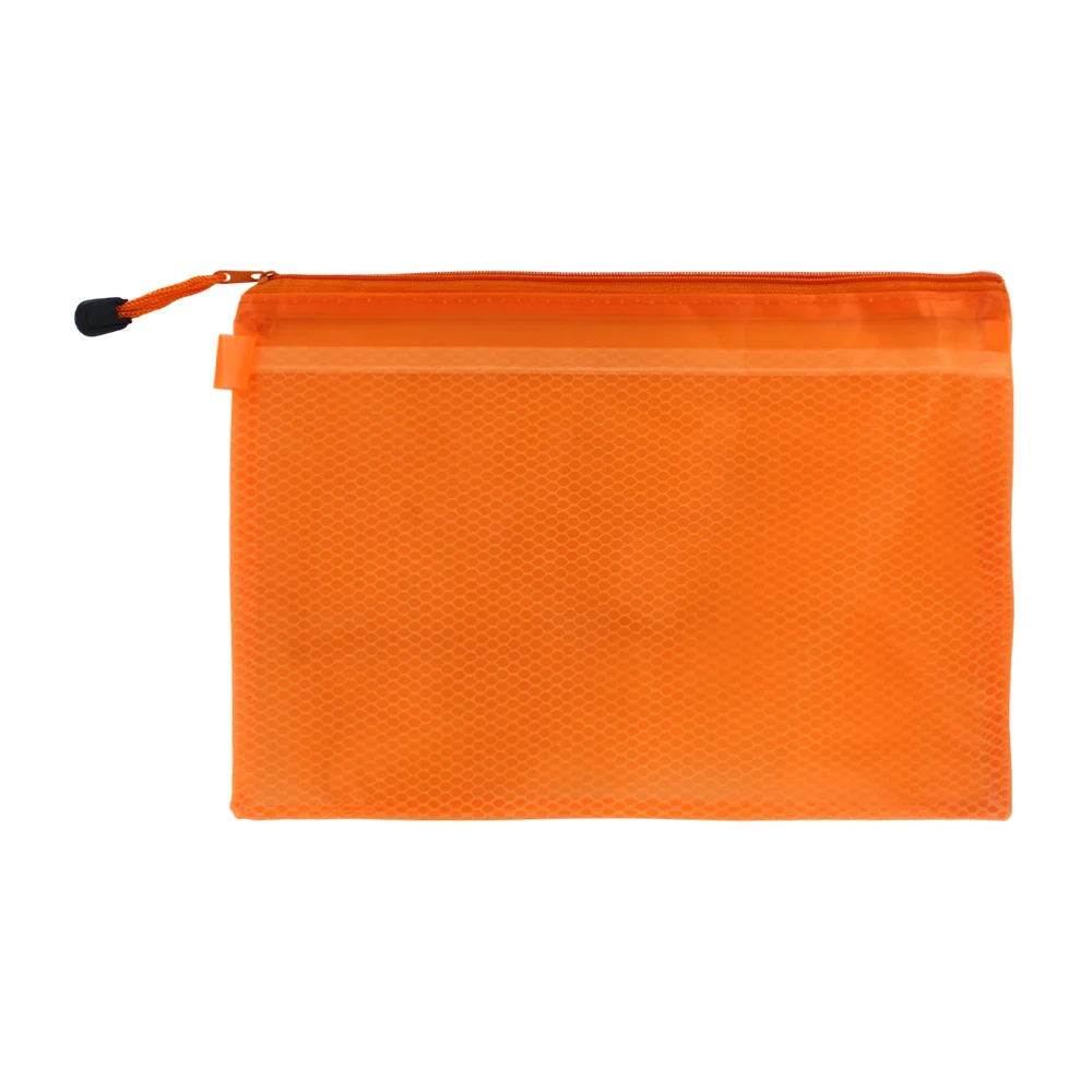 Bolsa lapicera/colorera de plástico con 2 compartimientos y cierre, variedad de colores / y-a102