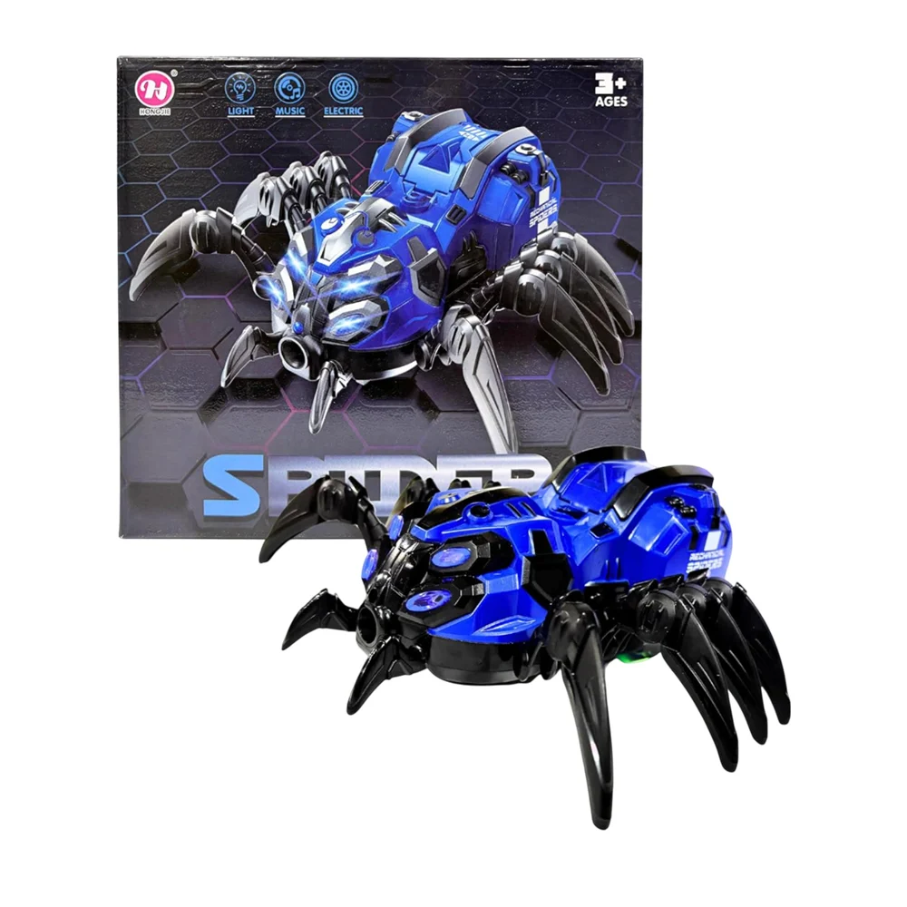 Juguete carro con diseño en forma de araña con luz y sonido, variedad de colores / spider machine / y-d390