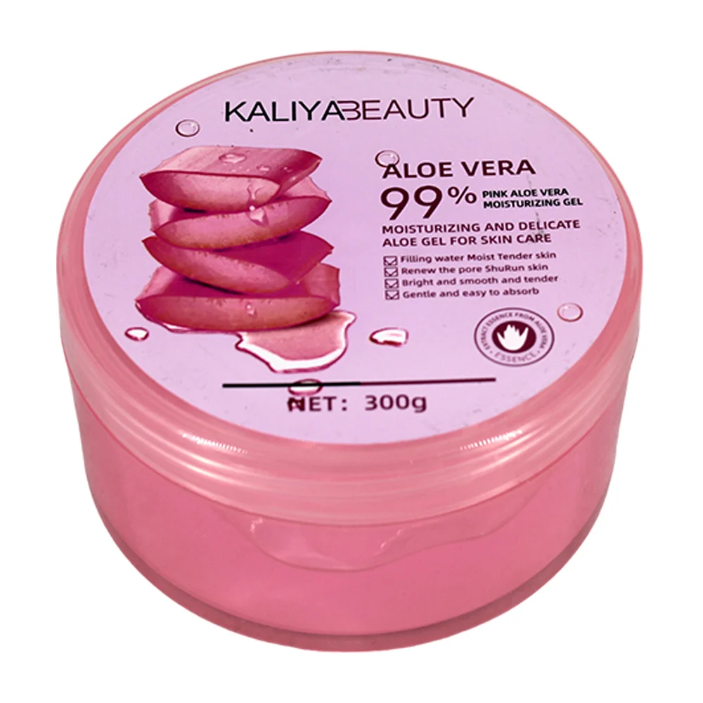Gel corporal hidratante con extracto de aloe vera rosa para piel delicada, 300g / kaliya beauty