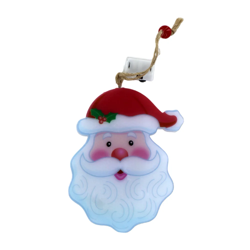Adorno colgante con diseño de santa claus con luces led, 12.5cm / yc019094