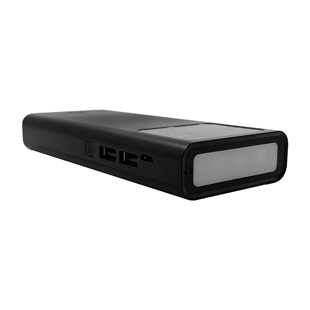 Power bank / batería portátil con 2 puertos usb, puerto v8, pantalla digital y lámpara, 20000mah, variedad de colores / portable changer / 128917