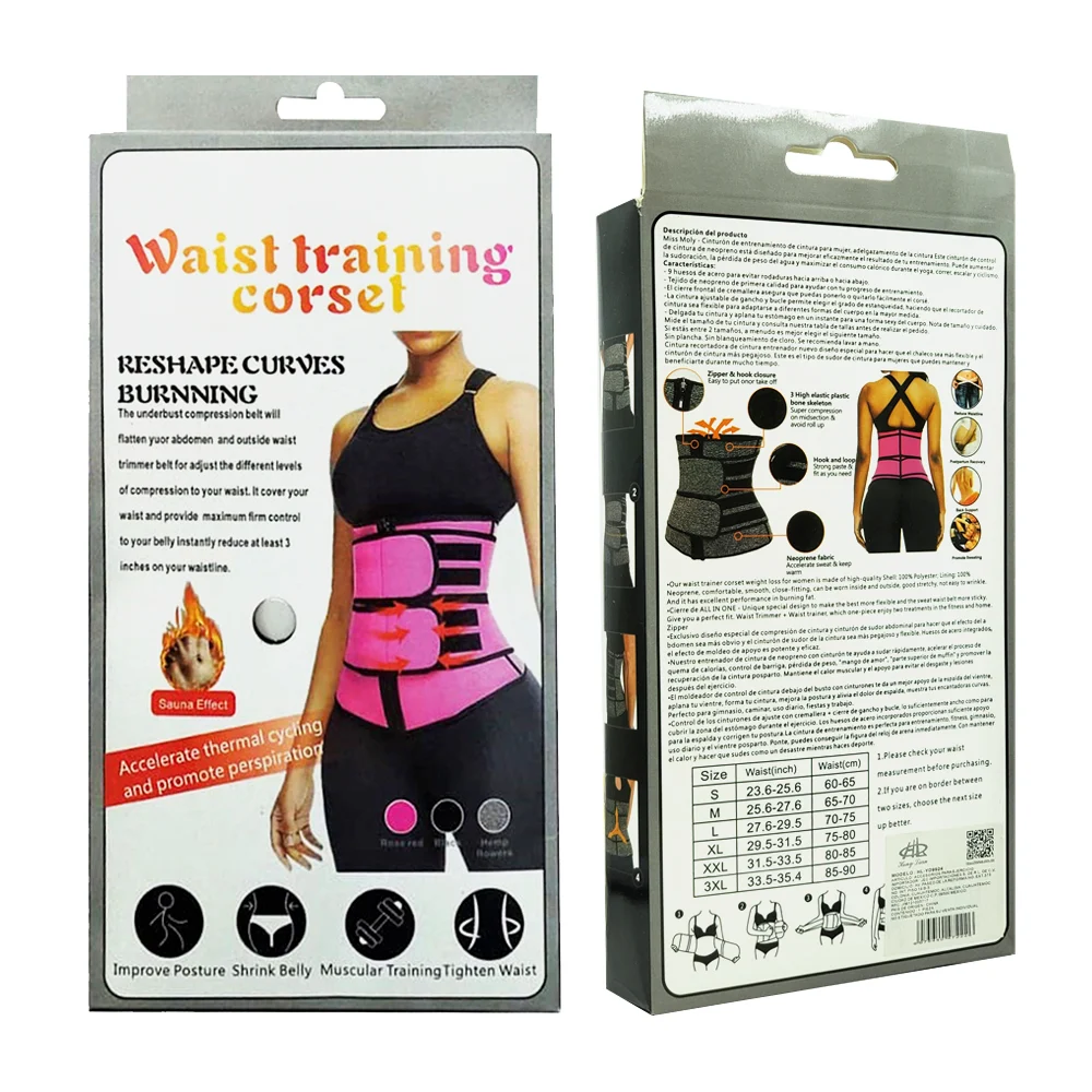 Faja moldeadora ajustable en talla m para entrenamiento abdominal, variedad de colores / waist training corset