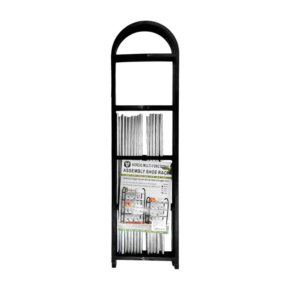 Organizador - zapatero metálico multifuncional de 5 niveles / yh8807-5 / assembly shoe rack / nordic multi-functional