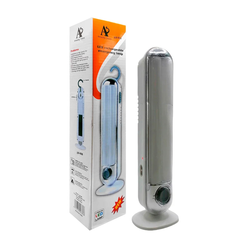 Lámpara de emergencia recargable con luz fría y colgante 24x5cm / yjd-808