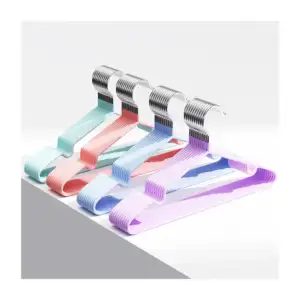 1pza Gancho metálico grande de colores para ropa 40cm / yjg-022