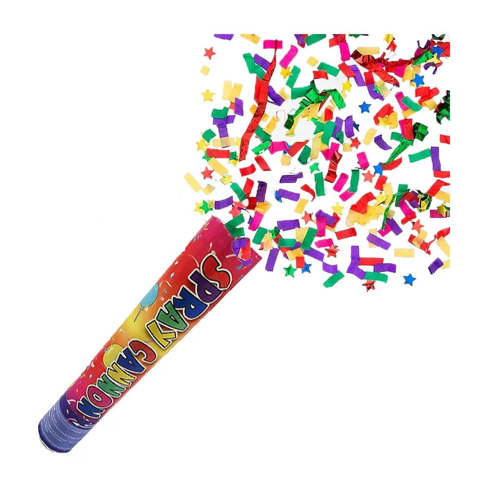 Bazuca cañón happy spray canon yongli de 30cm lanza confeti para fiesta
