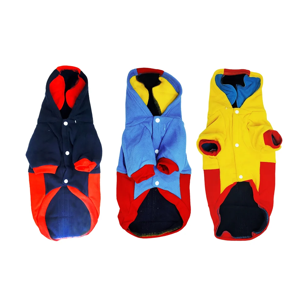 Ropa suéter dog show talla s con capucha y botones para mascota, variedad de colores / yl007
