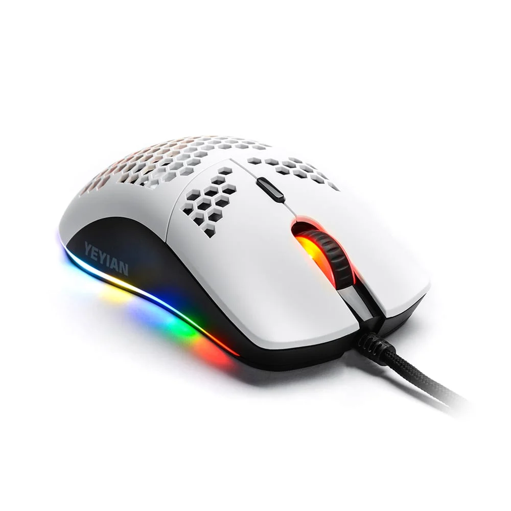 Mouse gamer alámbrico serie 3000 con sensor de 7200 dpi y luz led rgb 10 modos intercambiables / ymg-24311
