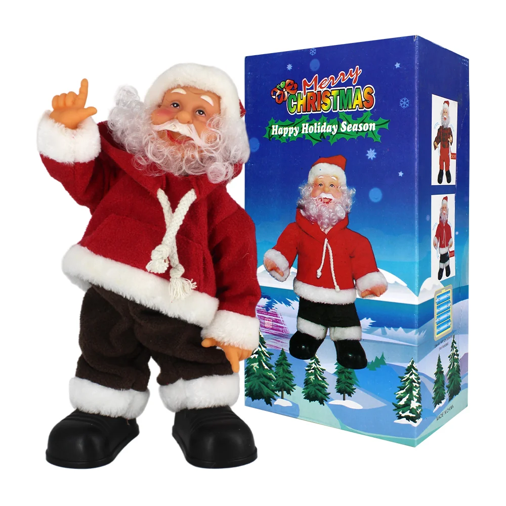 Adorno navideño con diseño de santa claus bailarín + sonido y movimiento, variedad de modelos / yong-2378