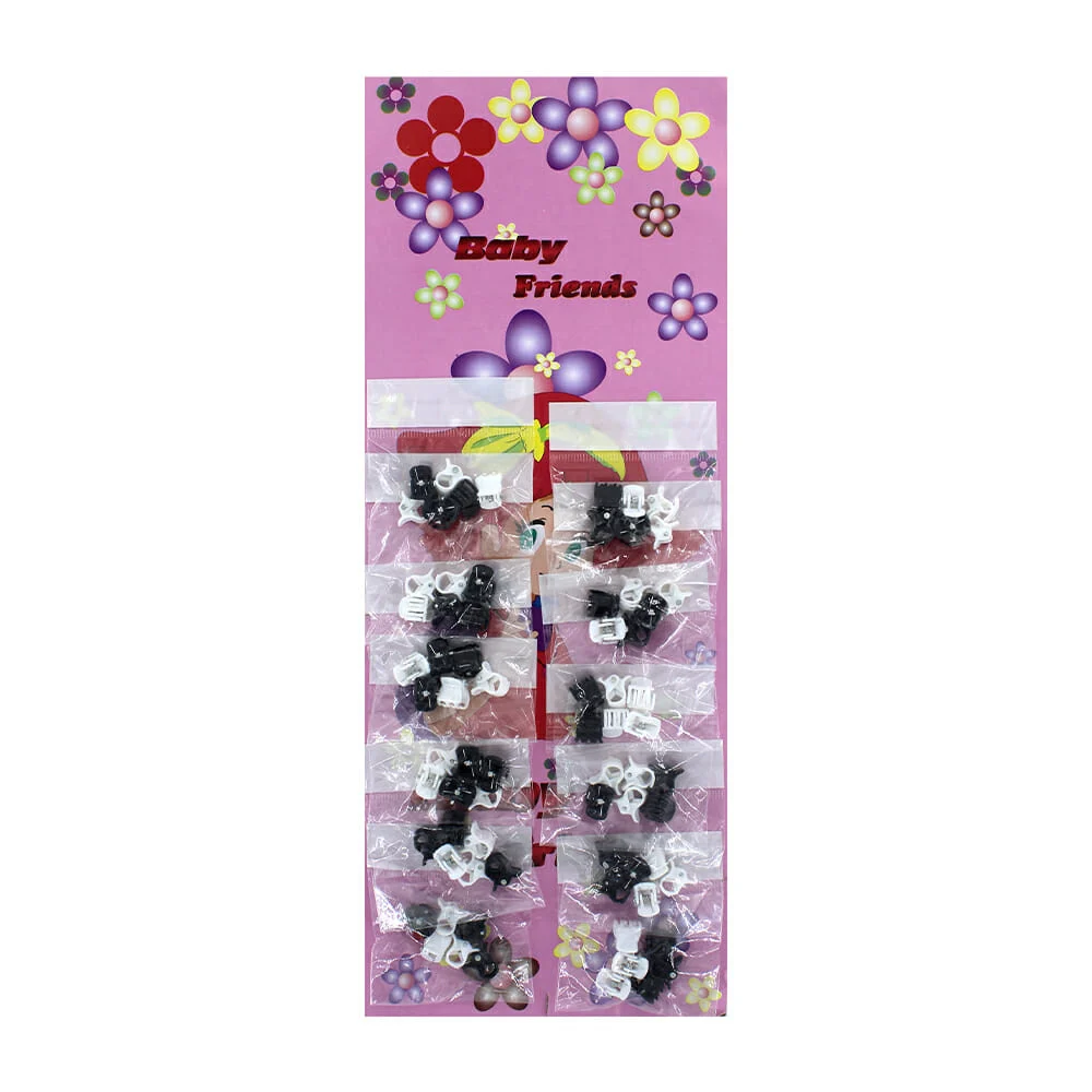 Blíster 12 paquetitos de pinzas para el cabello / yong-452