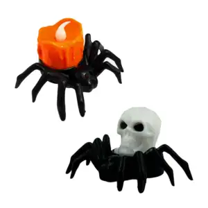 Mini lámpara decorativa con temática de halloween en forma de araña c…