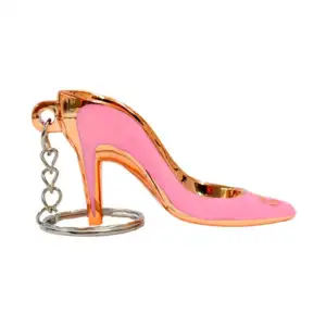 1pza Llavero metálico en forma zapatilla zapato de tacón, variedad de…