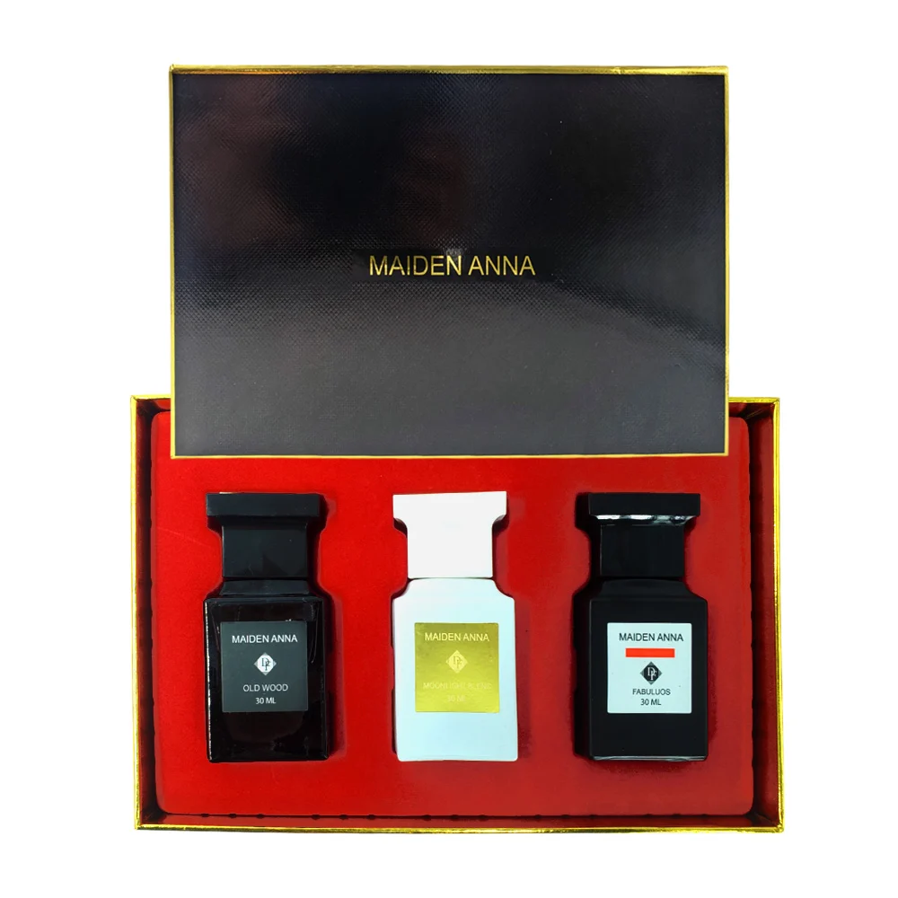 Set con 3 perfumes maiden anna en spray con fragancia para dama, 30mlx3 / yt-e0136-1