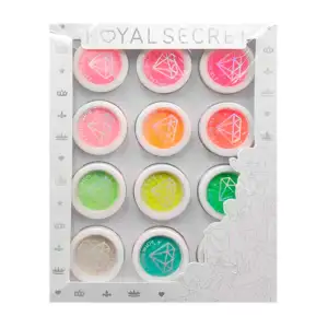 Paquete con 12 sombras fosforescentes en polvo para ojos, variedad de…