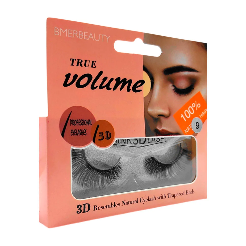 1pza Pestañas postizas 3d bmerbeauty, variedad de volúmenes / true volume / mink 3d lash / b66