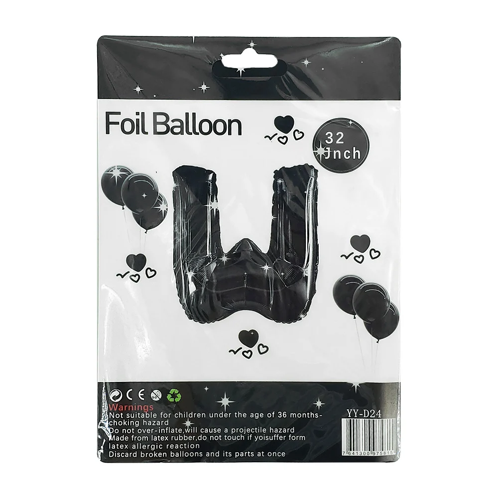 Globo metálico en forma de letra 32 pulgadas en variedad de colores, variedad de letras / foil balloon / yy-d24