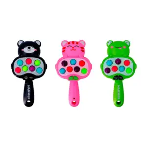 Juguete didáctico tipo pop it en forma de animales con luces y divers…