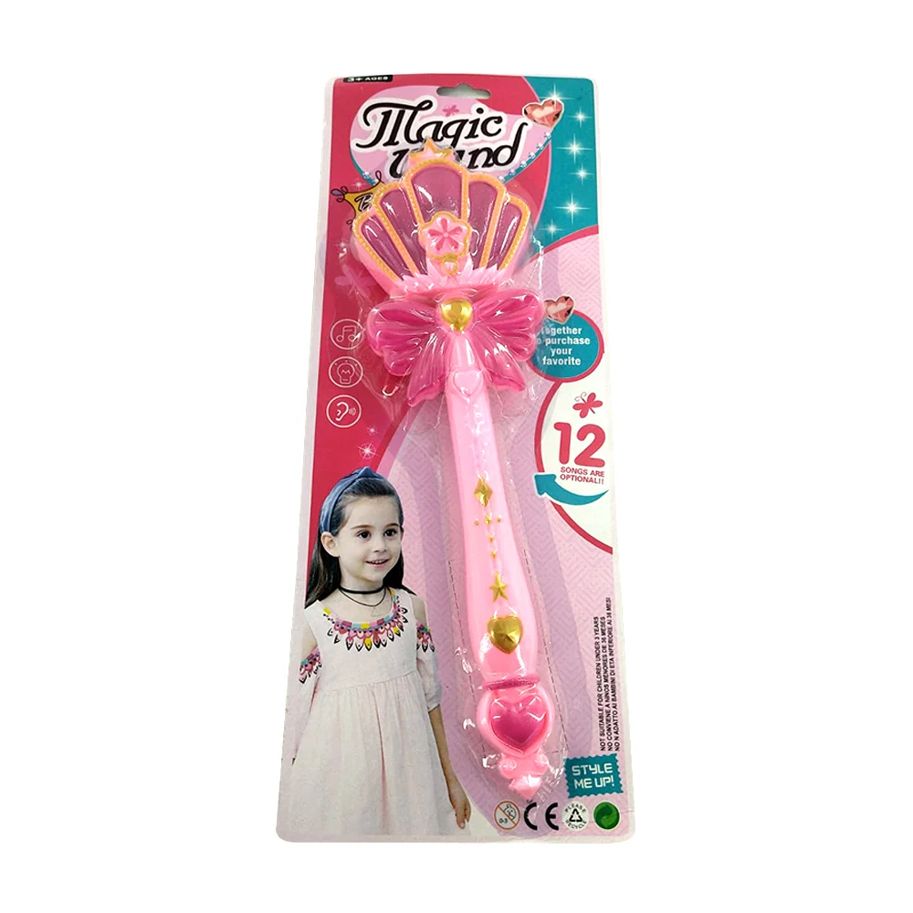 Cetro vara para princesa de juguete con luz y sonido, variedad de modelos / magic wand