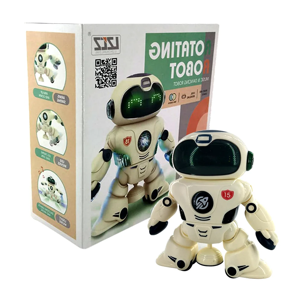 Robot bailarín con luces y sonido, variedad de colores / rotating robot
