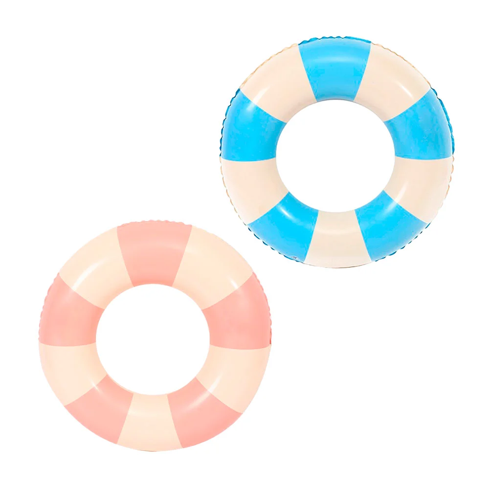 Salvavidas inflable con estampado de franjas, 80cm, variedad de colores / swimming ring / yyq-312