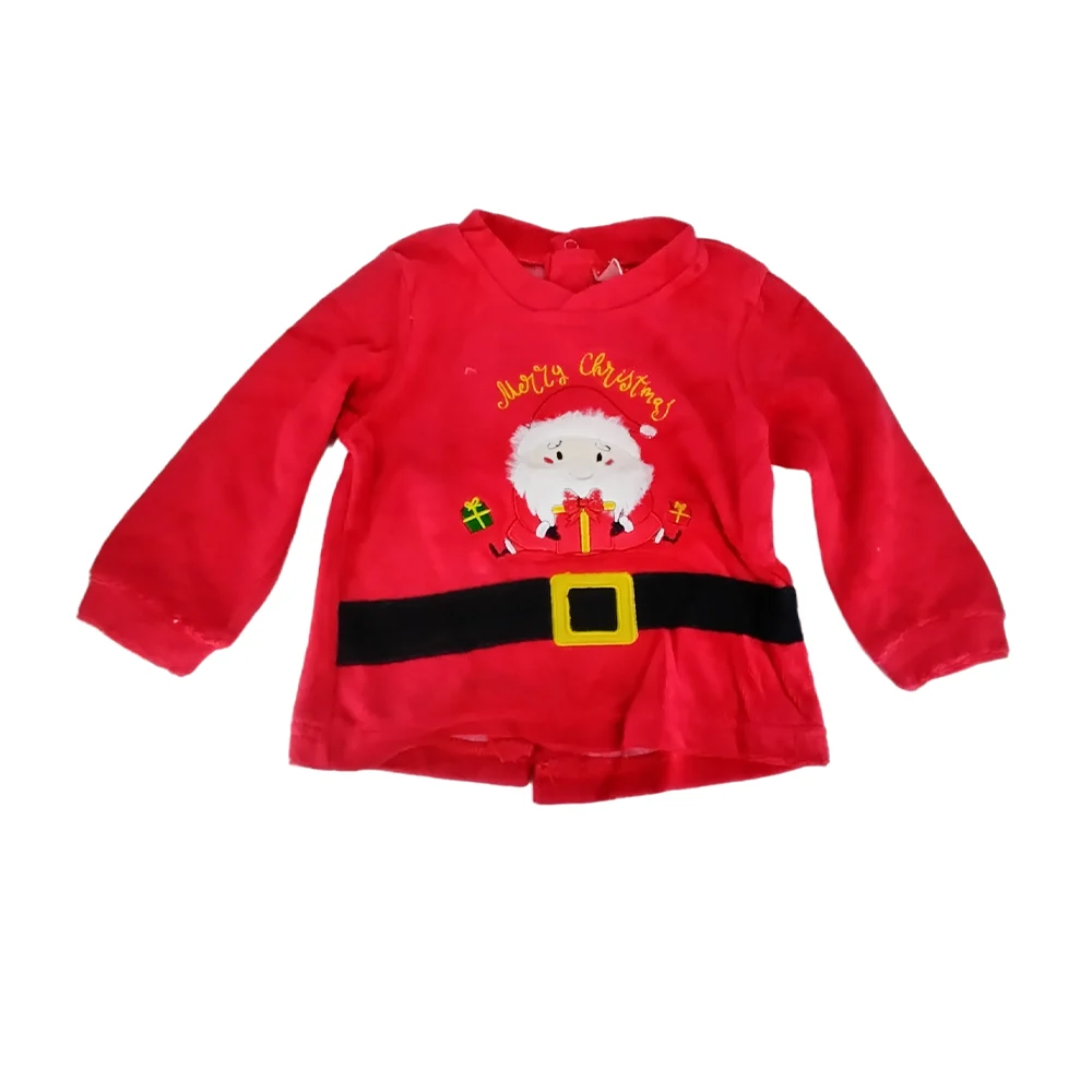 Pijama navideña infantil de 2 piezas con pantalón cerrado tipo mameluco y camisa, variedad de modelos y tallas / yfzz-305