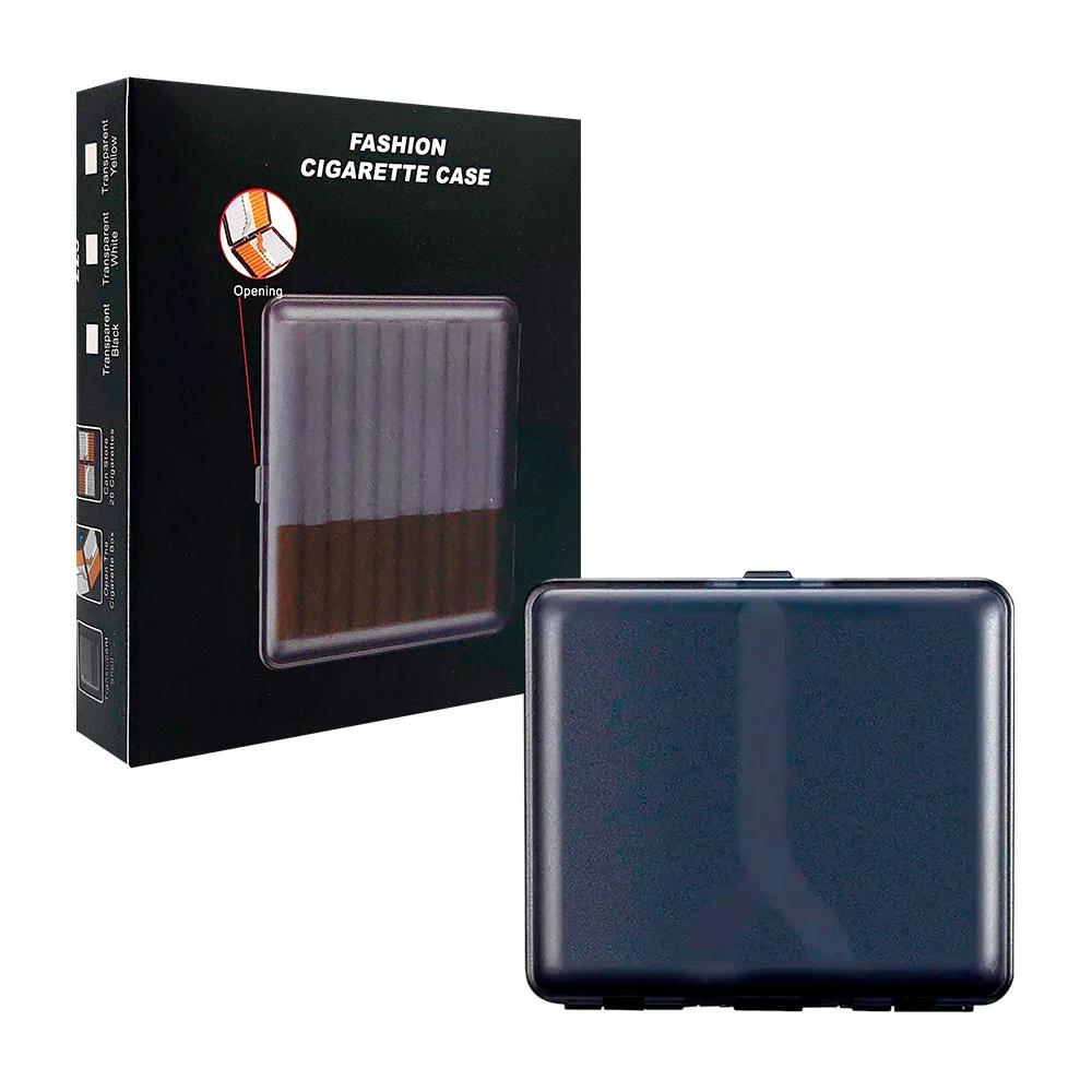 Cigarrera - estuche para cigarros translúcido con capacidad para almacenar 20 piezas, variedad de colores / z-083 / z083 / fashion cigarette case