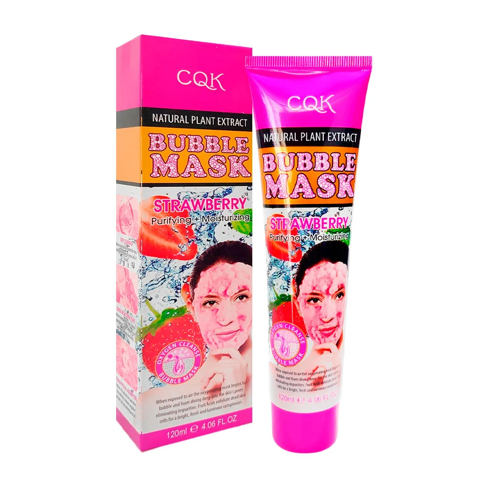 1pza Mascarilla de espuma con extracto de fresas para el cuidado de la piel, variedad de funciones / cqk / bubble mask / strawberry