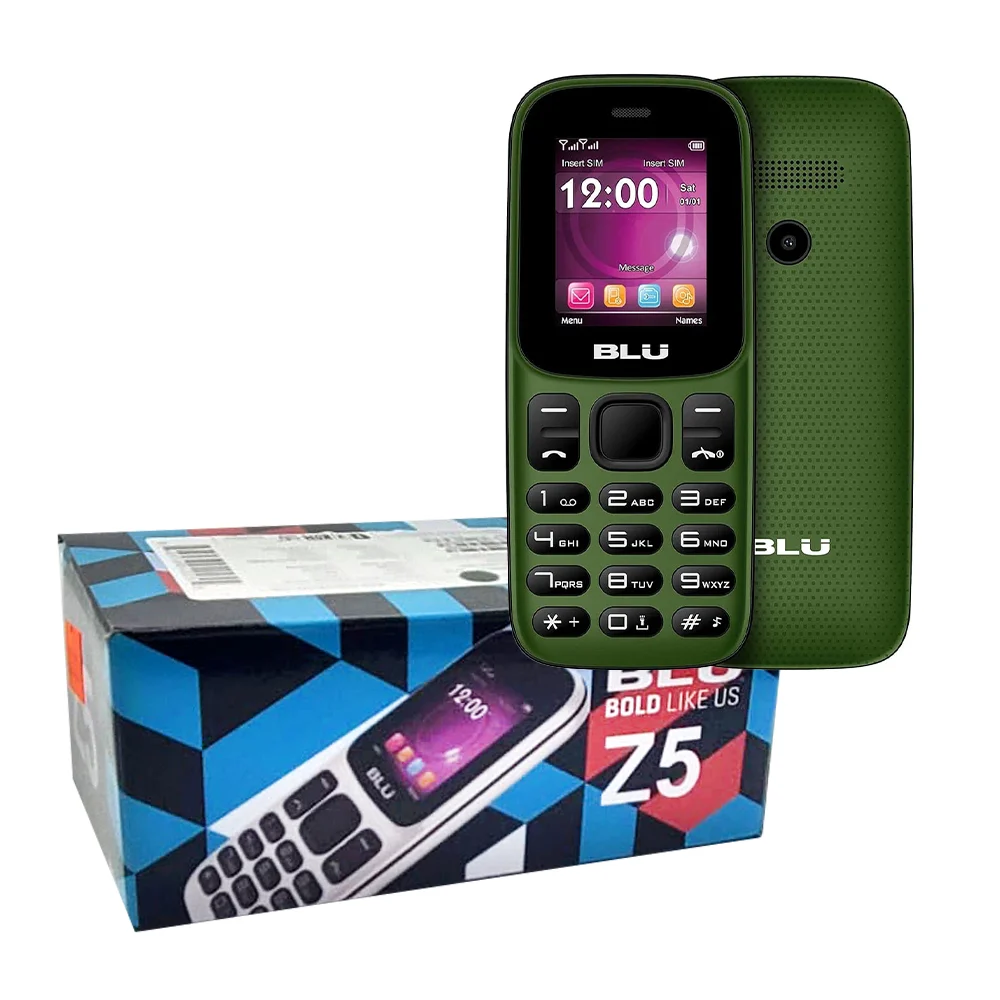 Celular blu z5 -gsm desbloqueado dual sim, cámara vga - verde