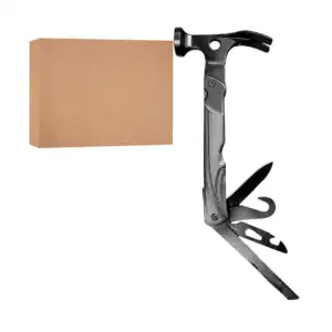 Martillo multiusos de acero negro inoxidable con 4 multiherramientas …