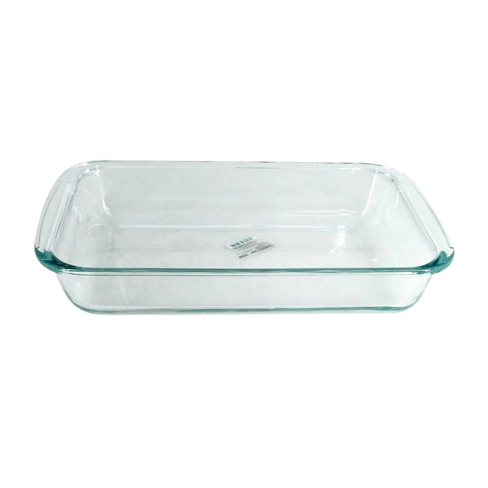 Refractario rectangular de vidrio multifuncional cocina con capacidad de 1.6L, 17x29cm / diamonds