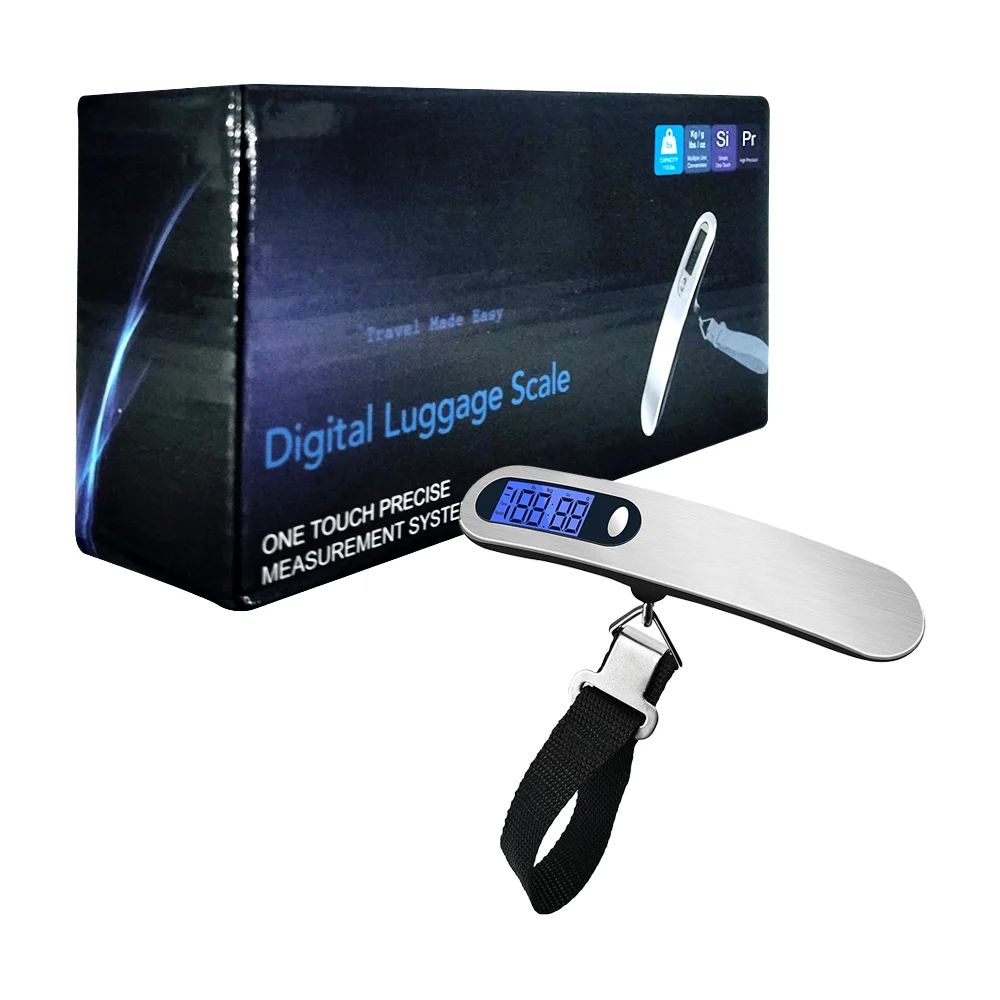 Mini báscula de equipaje digital con capacidad de 110lbs / digital luggage scale / ze-1417