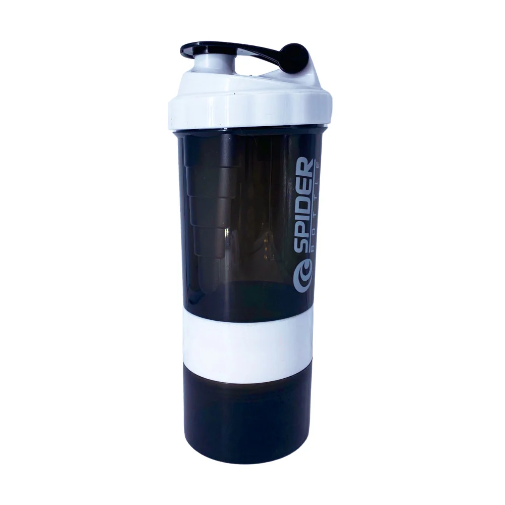 Vaso deportivo de plástico shaker mezclador para proteína, 500ml / zj-059