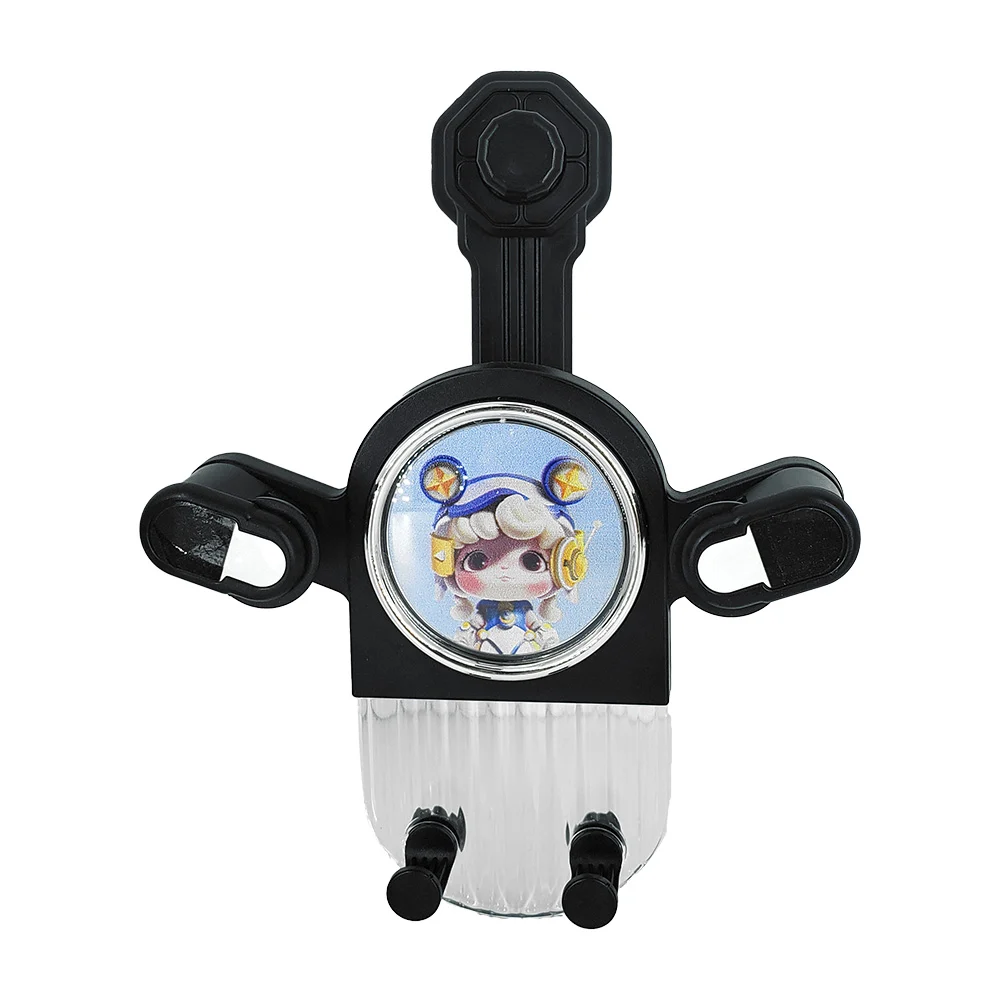 Soporte 360° ajustable de celular con estampado de muñeca con gancho para coche / xingyue star / kf-q14