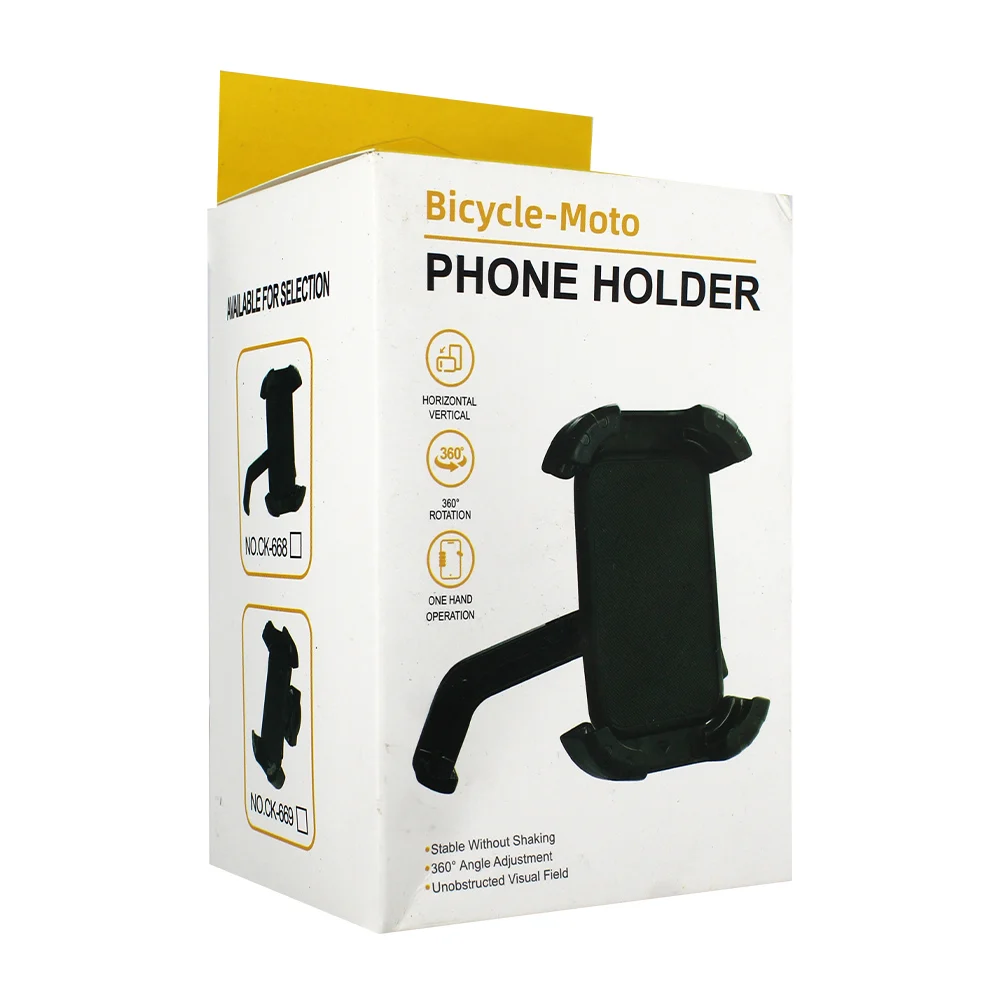 Soporte de teléfono para bicicleta y motocicleta con rotación de 360° y medidas ajustables, variedad de modelos / phone holder / ck-668 / ck-669 / zj-s8