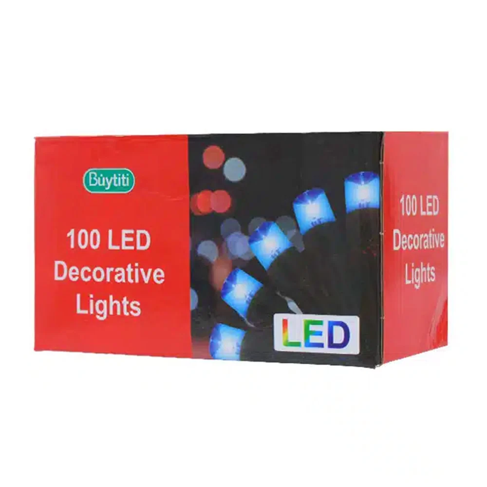 Serie de cable verde buytiti con 100 luces led en color azul / zsd-061